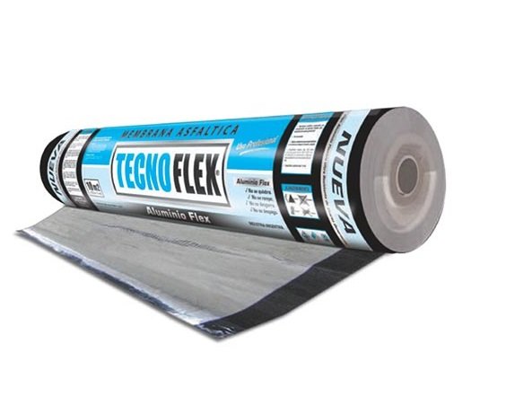 MEMBRANA ASFALTICA ALUMINIO FLEX 1X10 TECNOFLEX